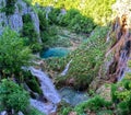 Ã¢â¬ÅPlitviceÃ¢â¬Â Lake with waterfall in HDR Croatia Europe National Park Royalty Free Stock Photo